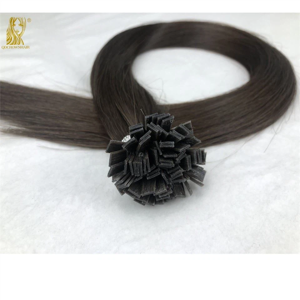 Capelli a punta piatta neri naturali